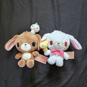 Sanrio Brown and White Stuffed Animal Duo